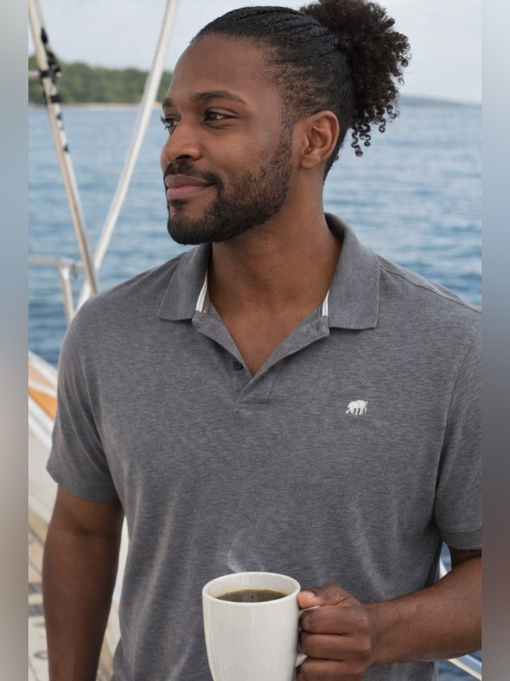 Banana Republic Men’s Top — Gray — Size M